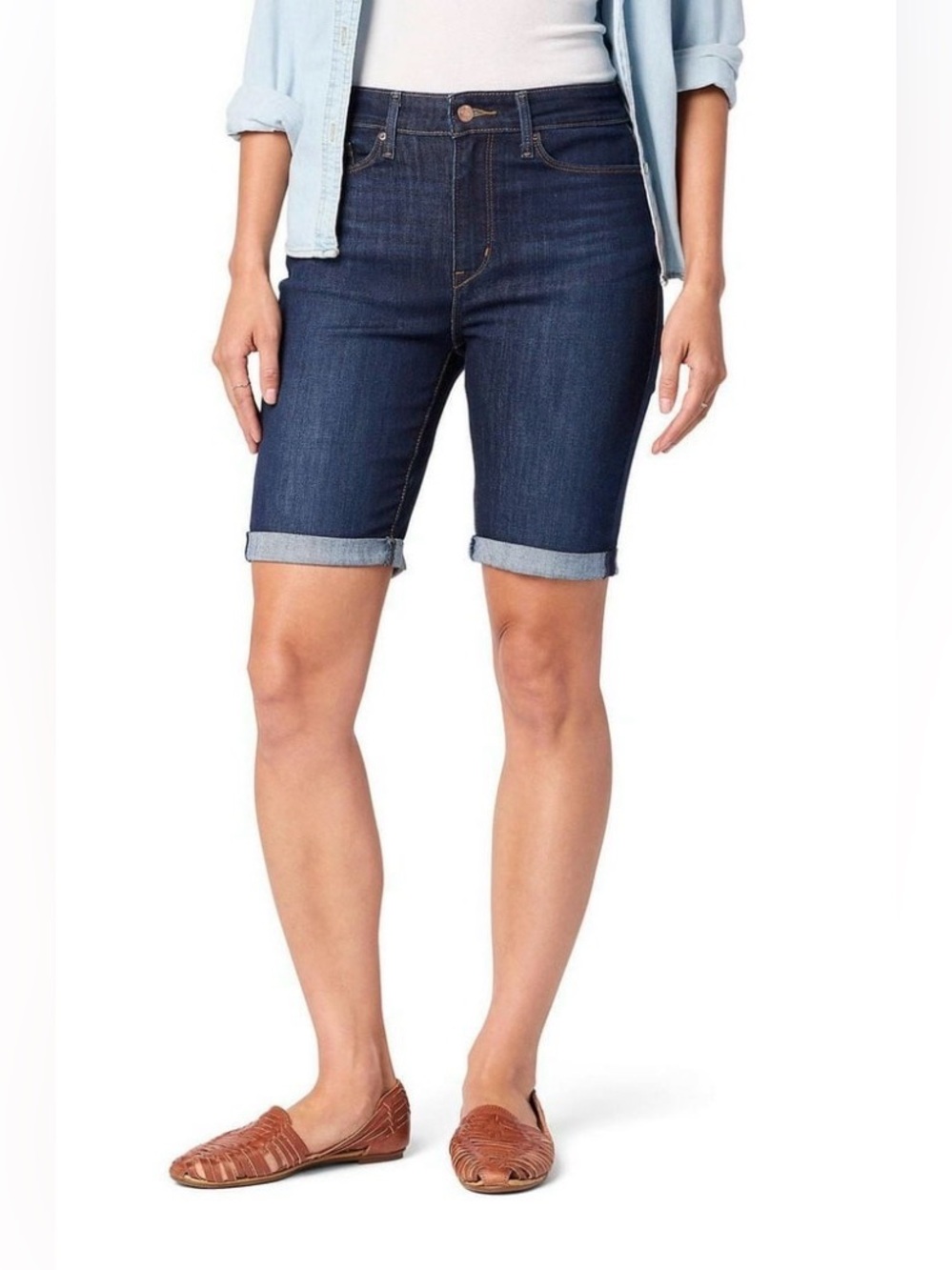 Levi Strauss Signature™ Women's Mid Rise Bermuda Shorts